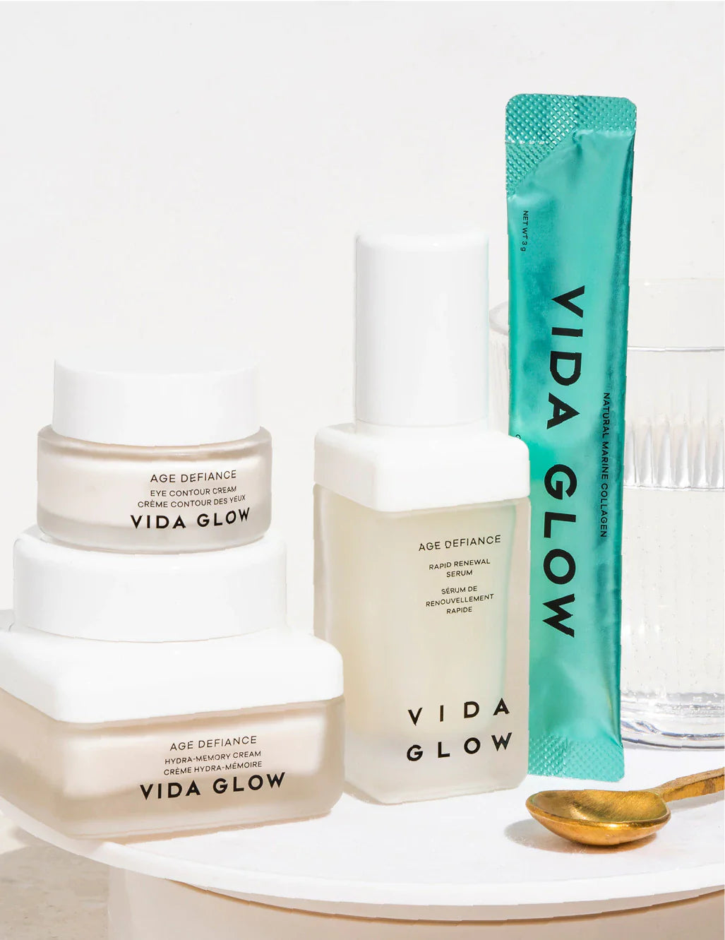 Vida Glow Age Defiance: Eine bidirektionale Schönheitsroutine für die Pflege der Haut von innen und außen